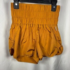Free People Movement The Way Home Shorts Mustard XS